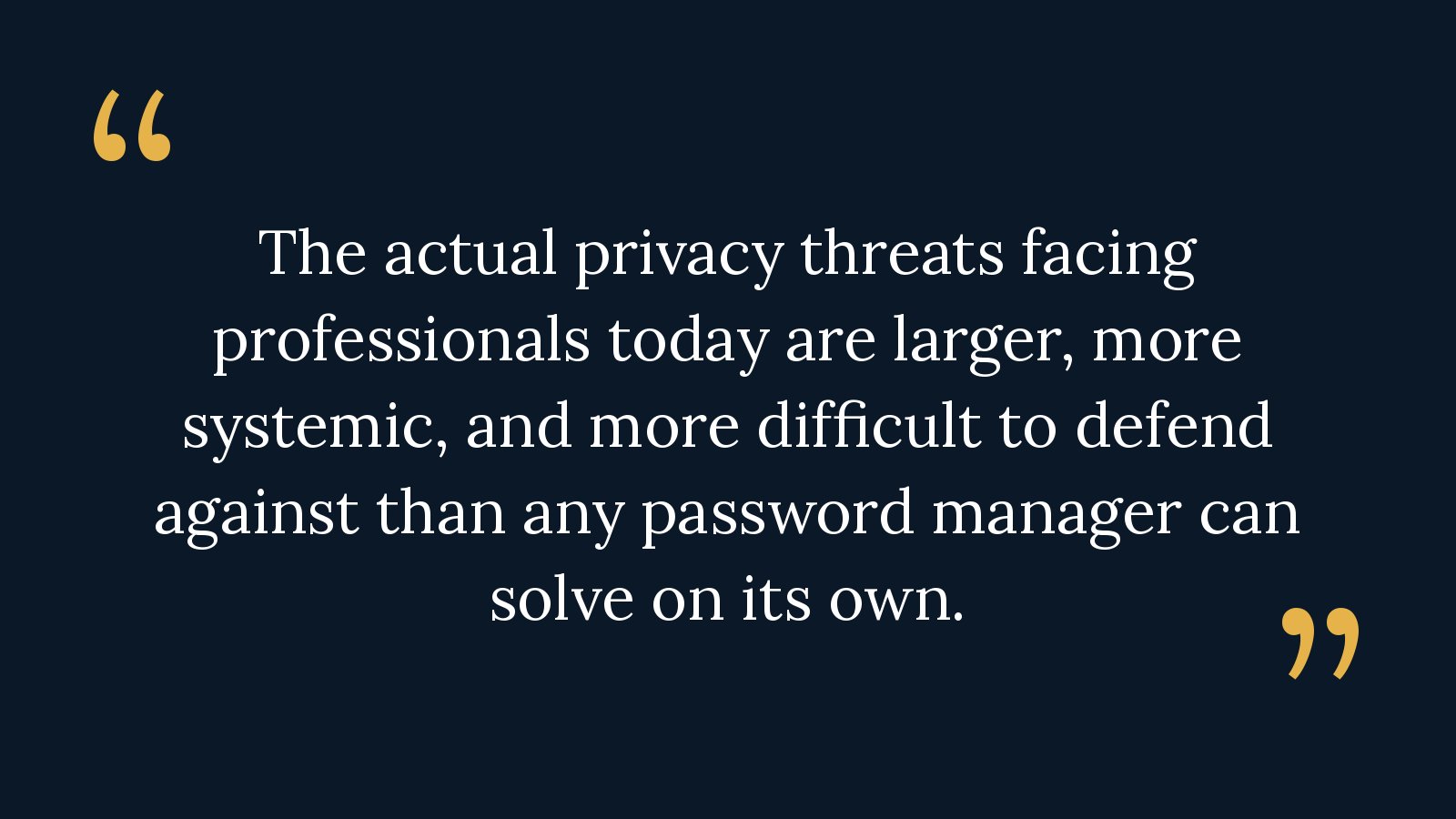 The online privacy threat landscape